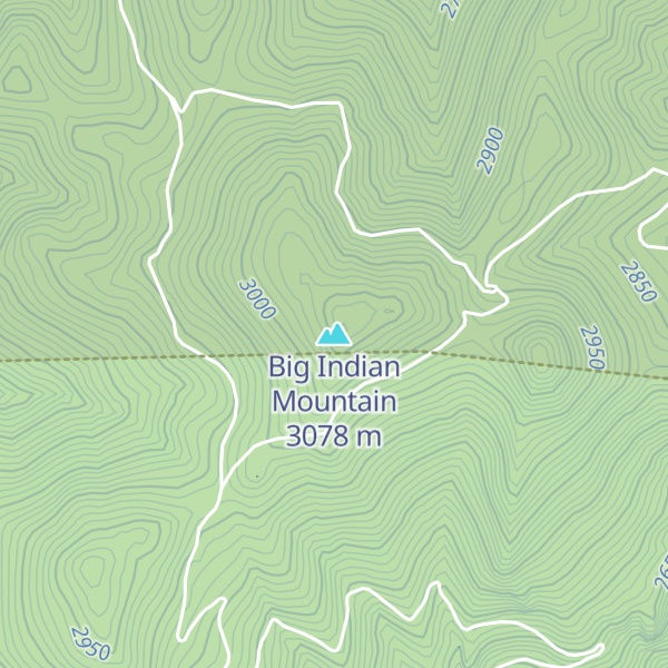 Map of Big Indian Mountain