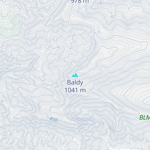 Map of Baldy