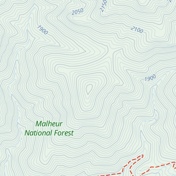 Map of Spud Mountain