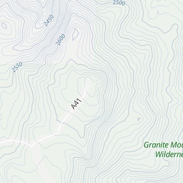 Map of Cowtrack Mountain