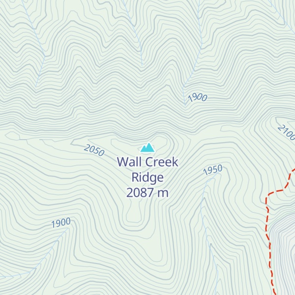 Map of Wall Creek Ridge