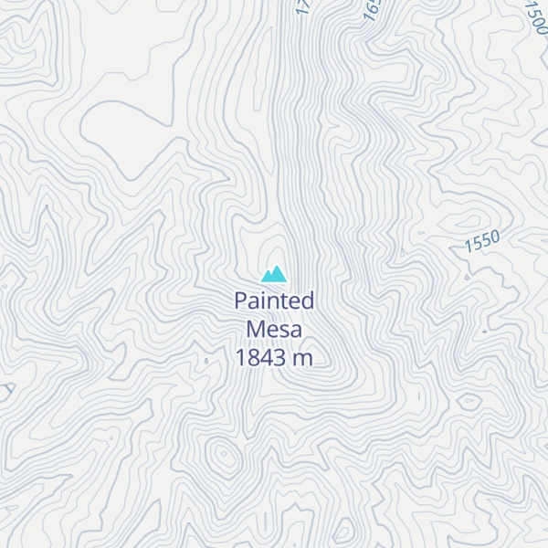 Map of Painted Mesa