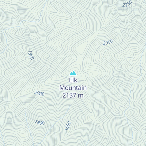 Map of Elk Mountain