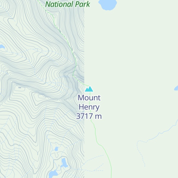 Map of Mount Henry