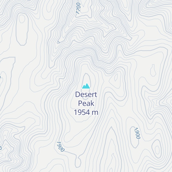 Map of Desert Peak