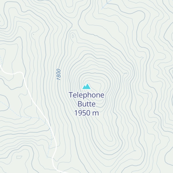 Map of Telephone Butte