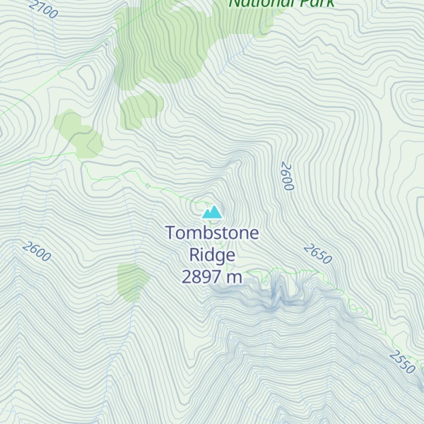 Map of Tombstone Ridge