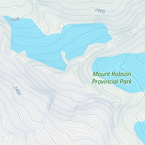 Map of Siberia Peak