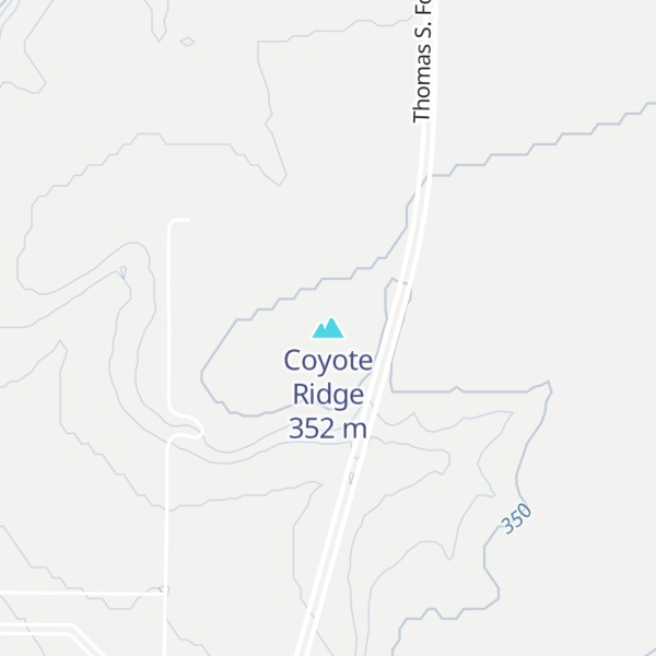 Map of Coyote Ridge