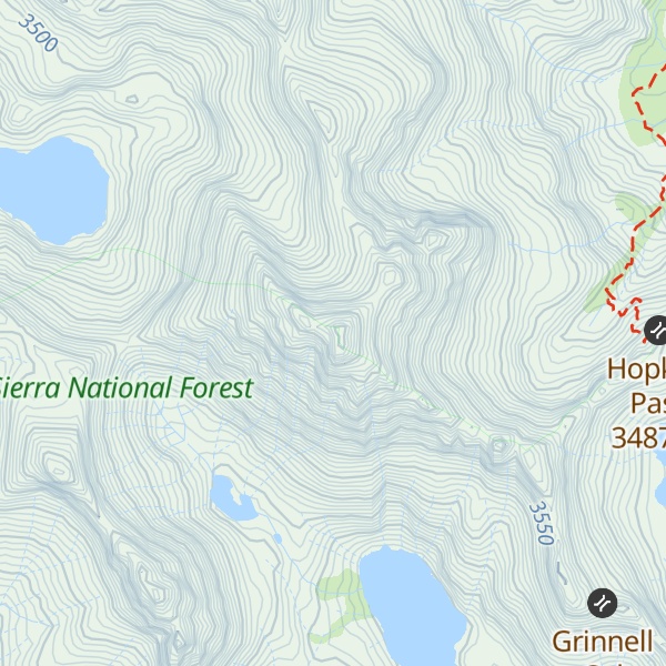 Map of Red and White Mountain