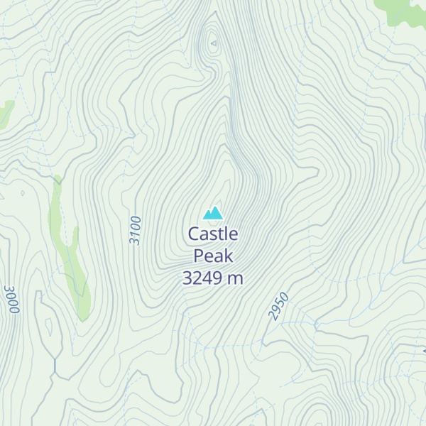 Map of Castle Peak