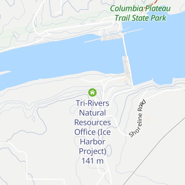 Map of Tri-Rivers Natural Resources Office (Ice Harbor Project)