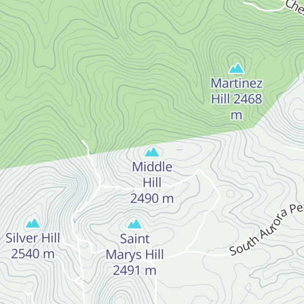 Map of Middle Hill