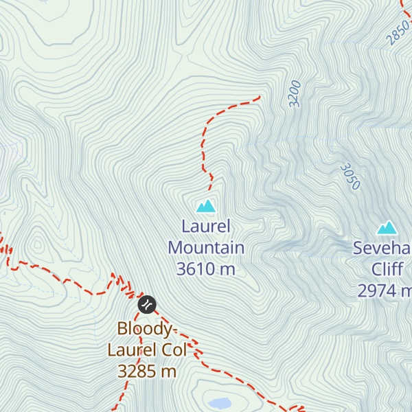 Map of Laurel Mountain
