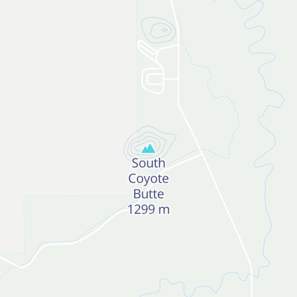 Map of South Coyote Butte