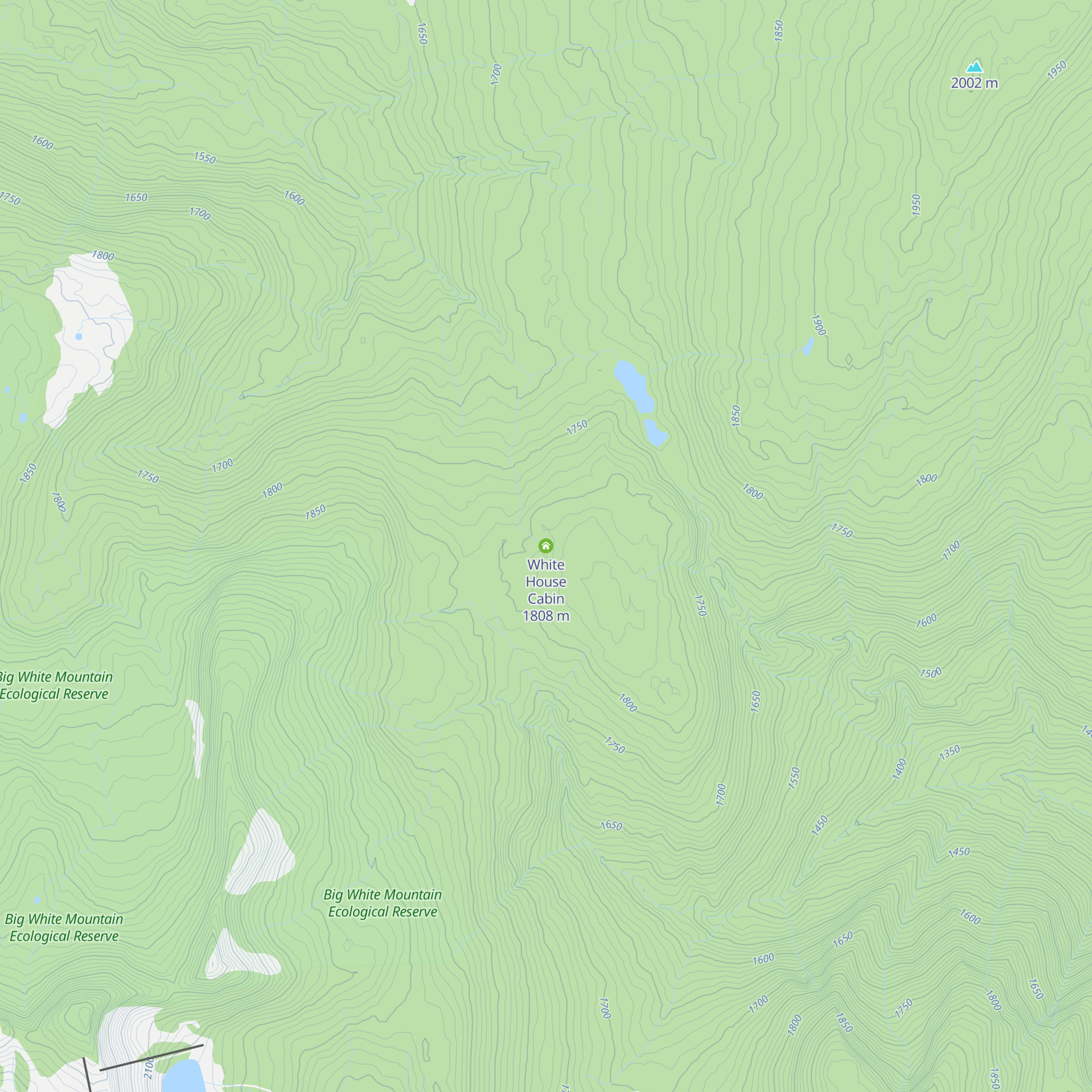 White House Cabin map