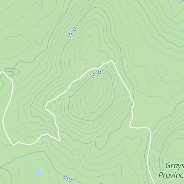 Map of Buck Mountain