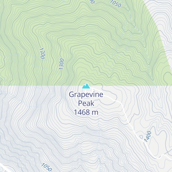 Map of Grapevine Peak