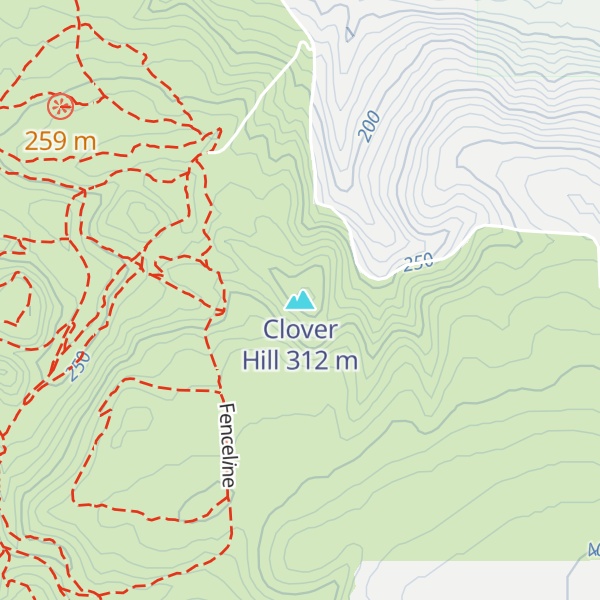 Map of Clover Hill