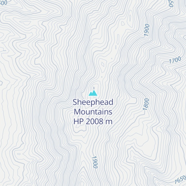 Map of Sheephead Mountains HP