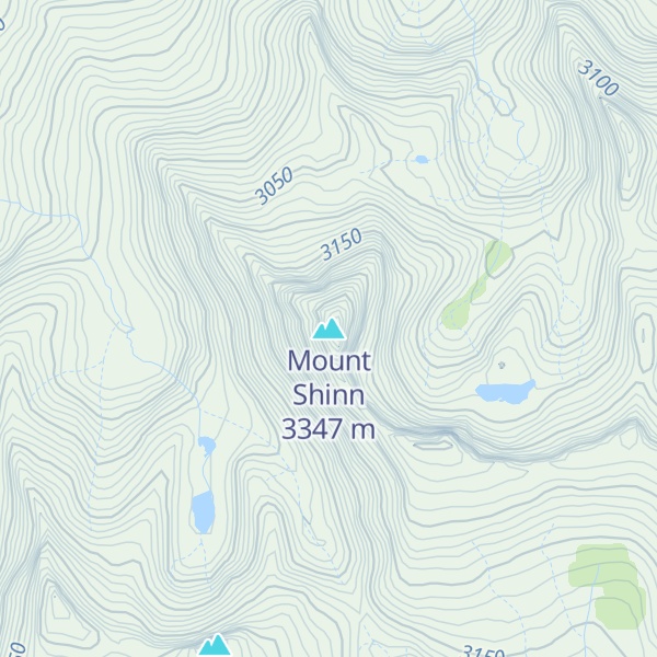 Map of Mount Shinn
