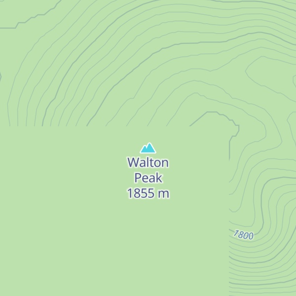 Map of Walton Peak