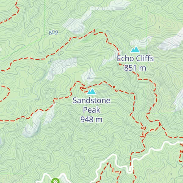Map of Sandstone Peak