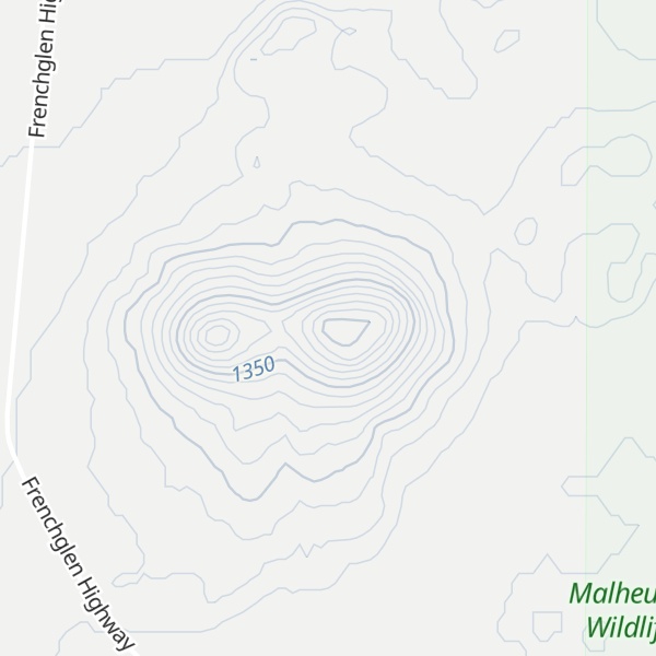 Map of Saddle Butte