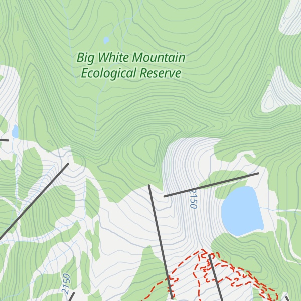 Map of Big White Mountain
