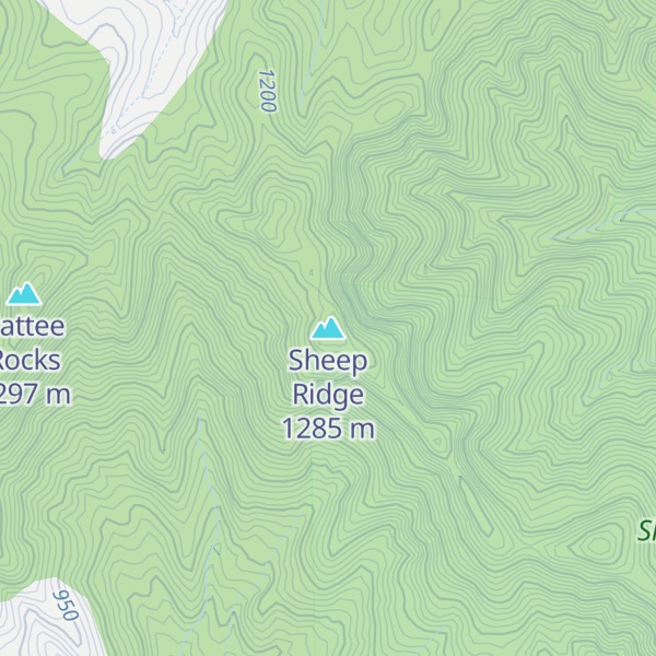 Map of Sheep Ridge