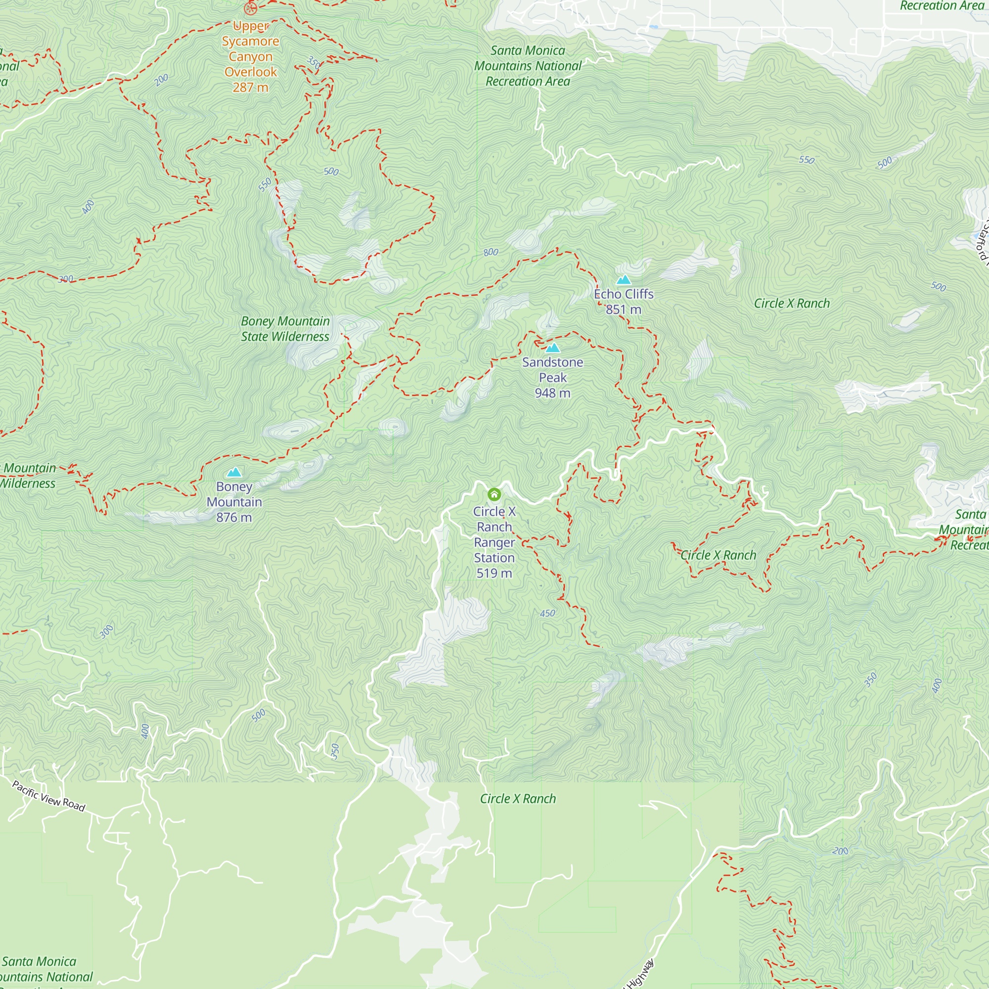 Circle X Ranch Ranger Station map