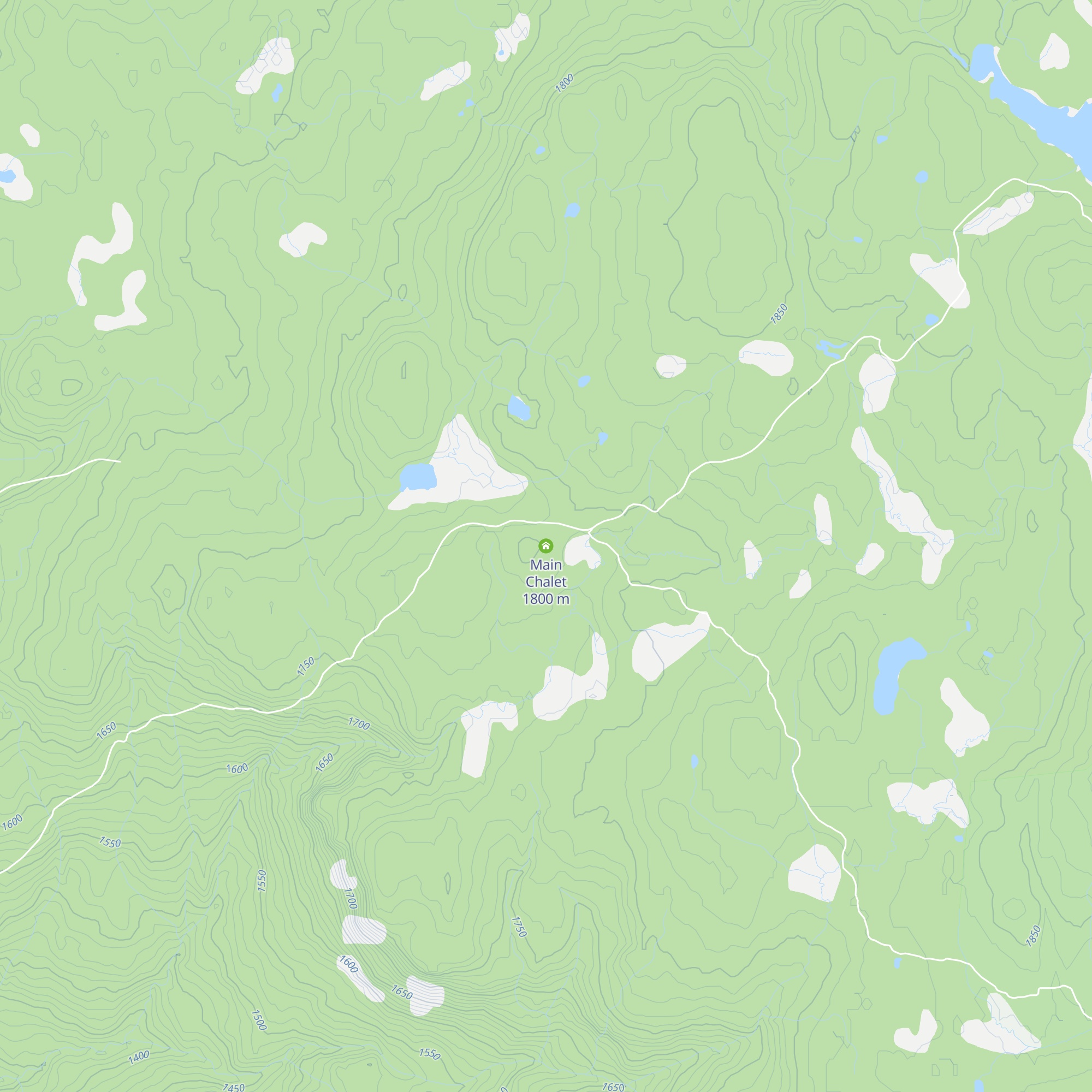 Main Chalet map
