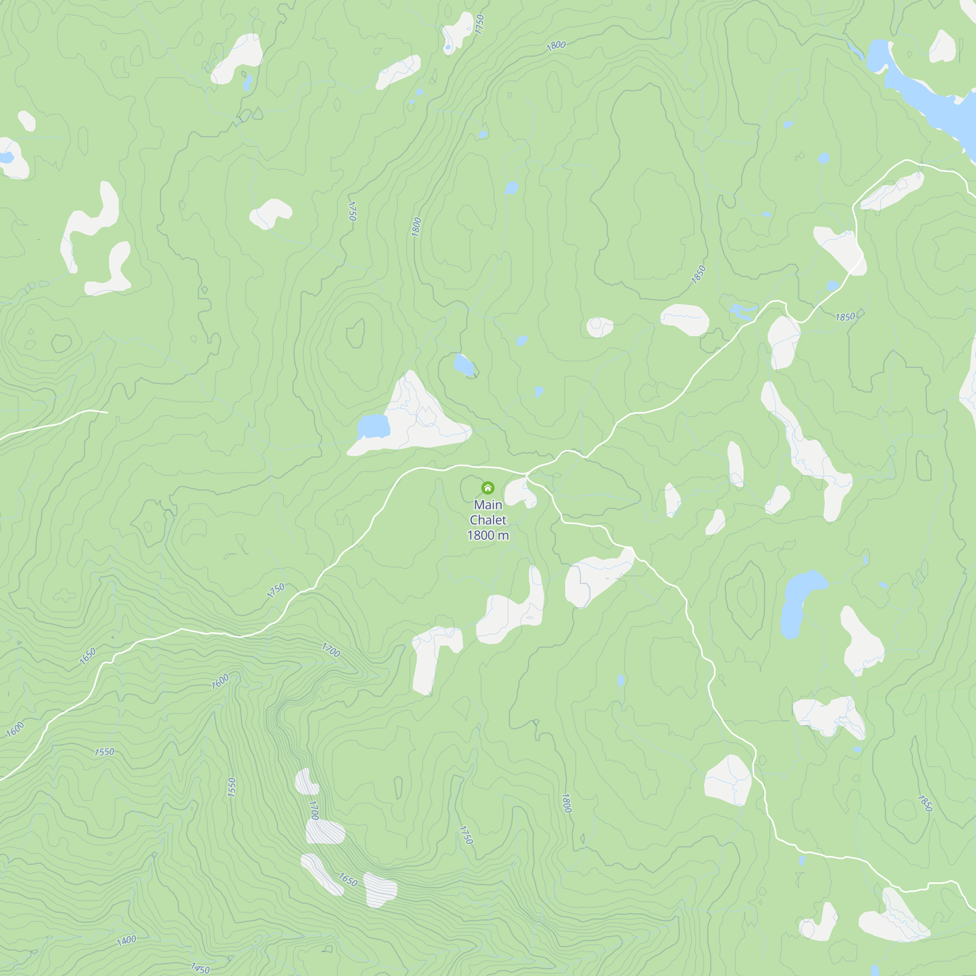 Main Chalet map