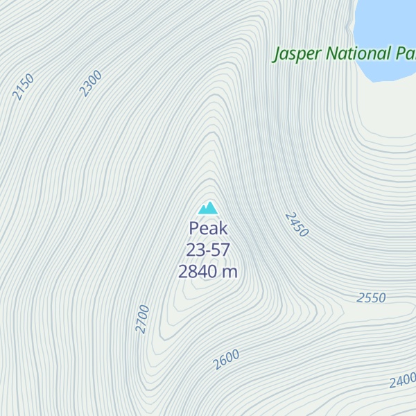 Map of Peak 23-57
