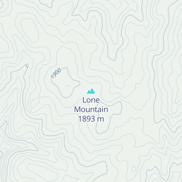 Map of Lone Mountain