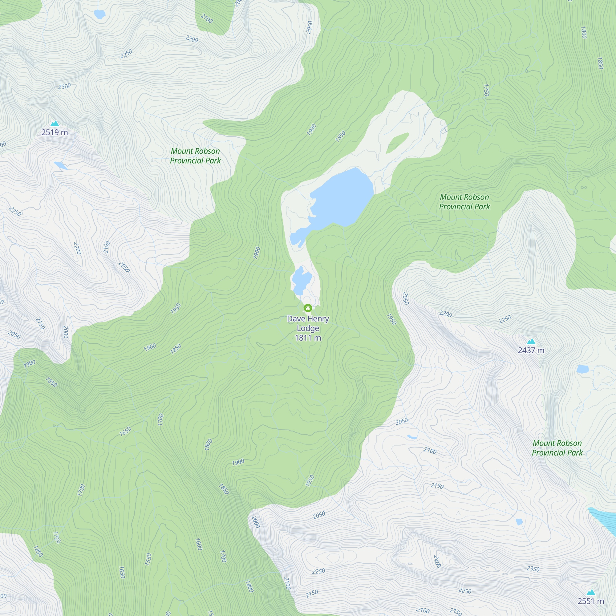 Dave Henry Lodge map