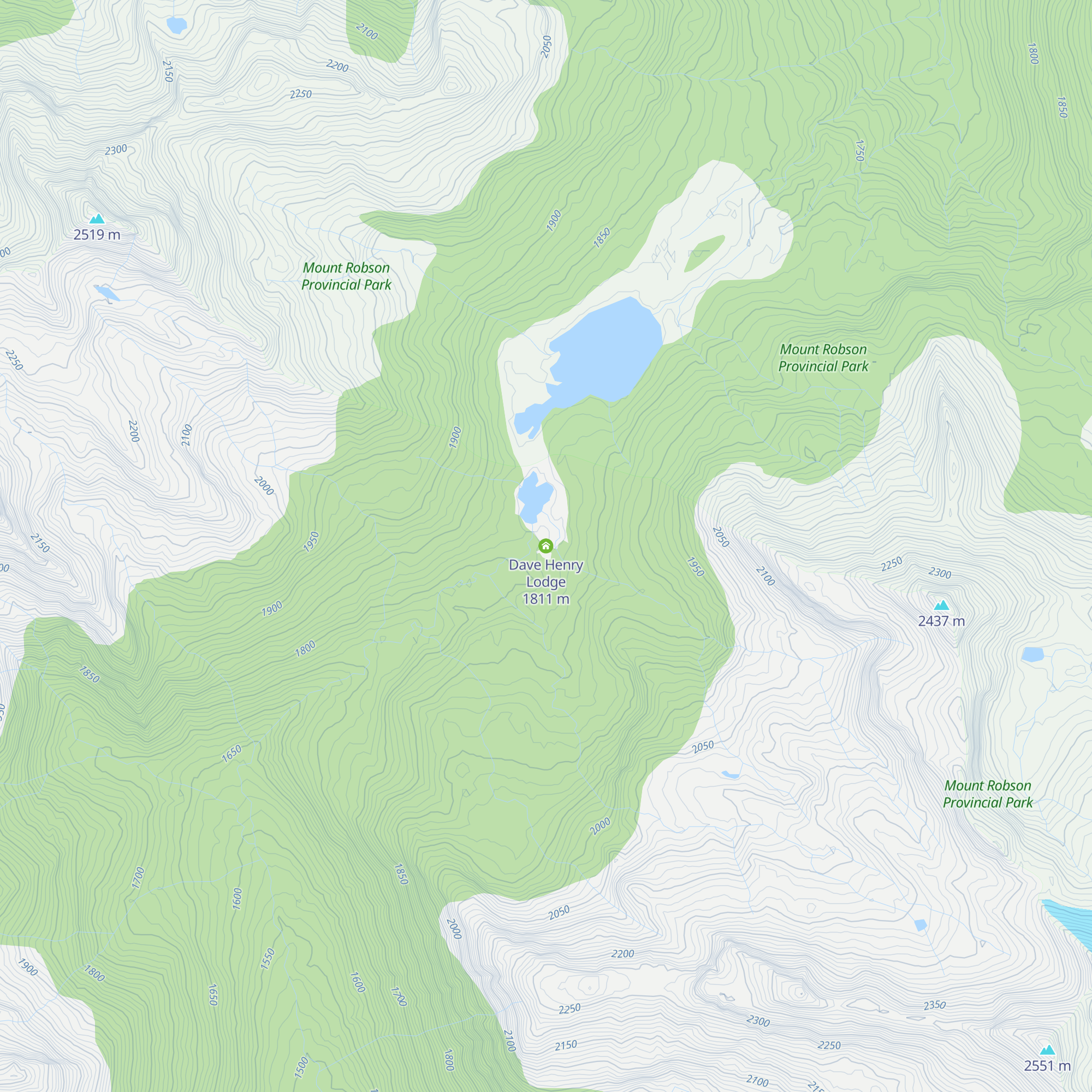 Dave Henry Lodge map