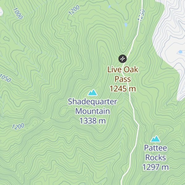 Map of Shadequarter Mountain