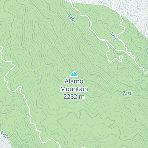 Map of Alamo Mountain
