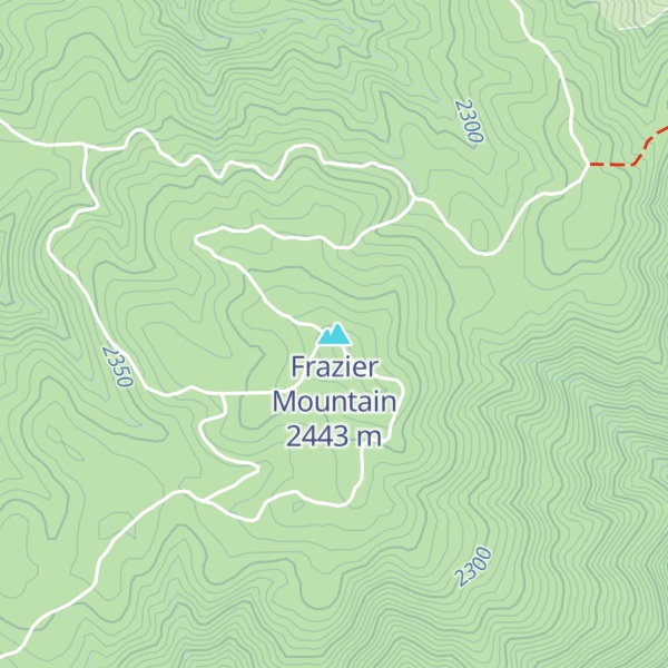 Map of Frazier Mountain