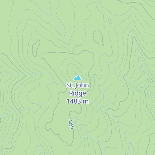 Map of St. John Ridge