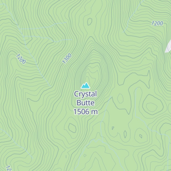 Map of Crystal Butte