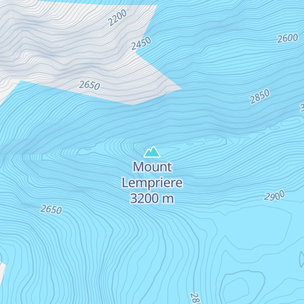 Map of Mount Lempriere