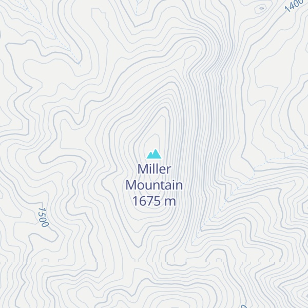 Map of Miller Mountain