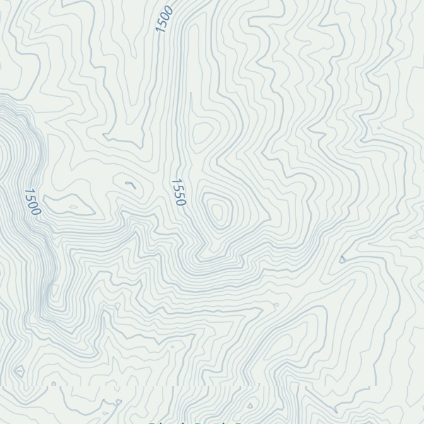 Map of Burnt Rock Peak