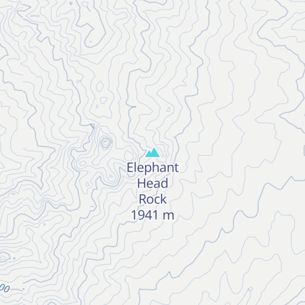 Map of Elephant Head Rock