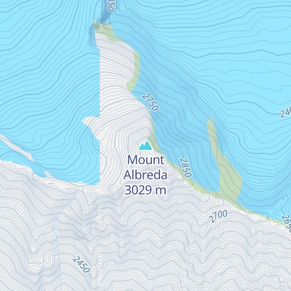 Map of Mount Albreda