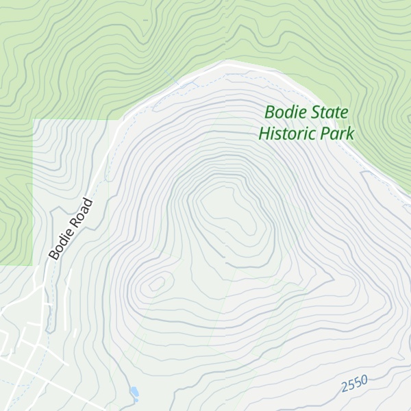 Map of Bodie Bluff