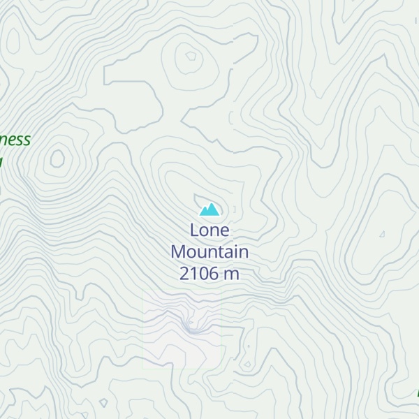Map of Lone Mountain