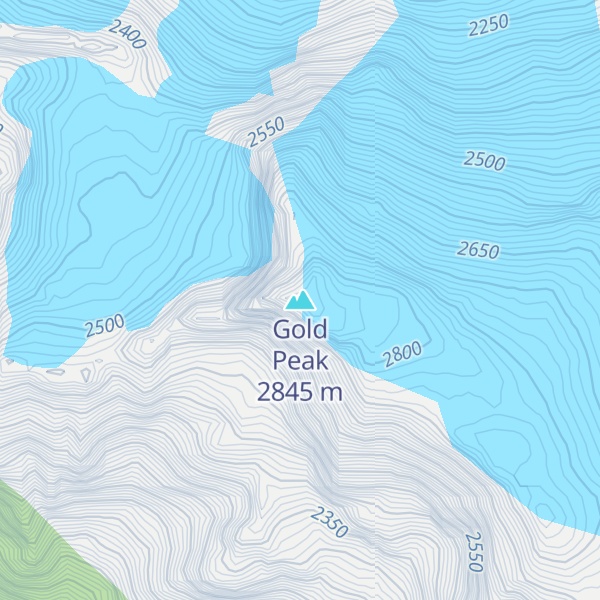 Map of Gold Peak